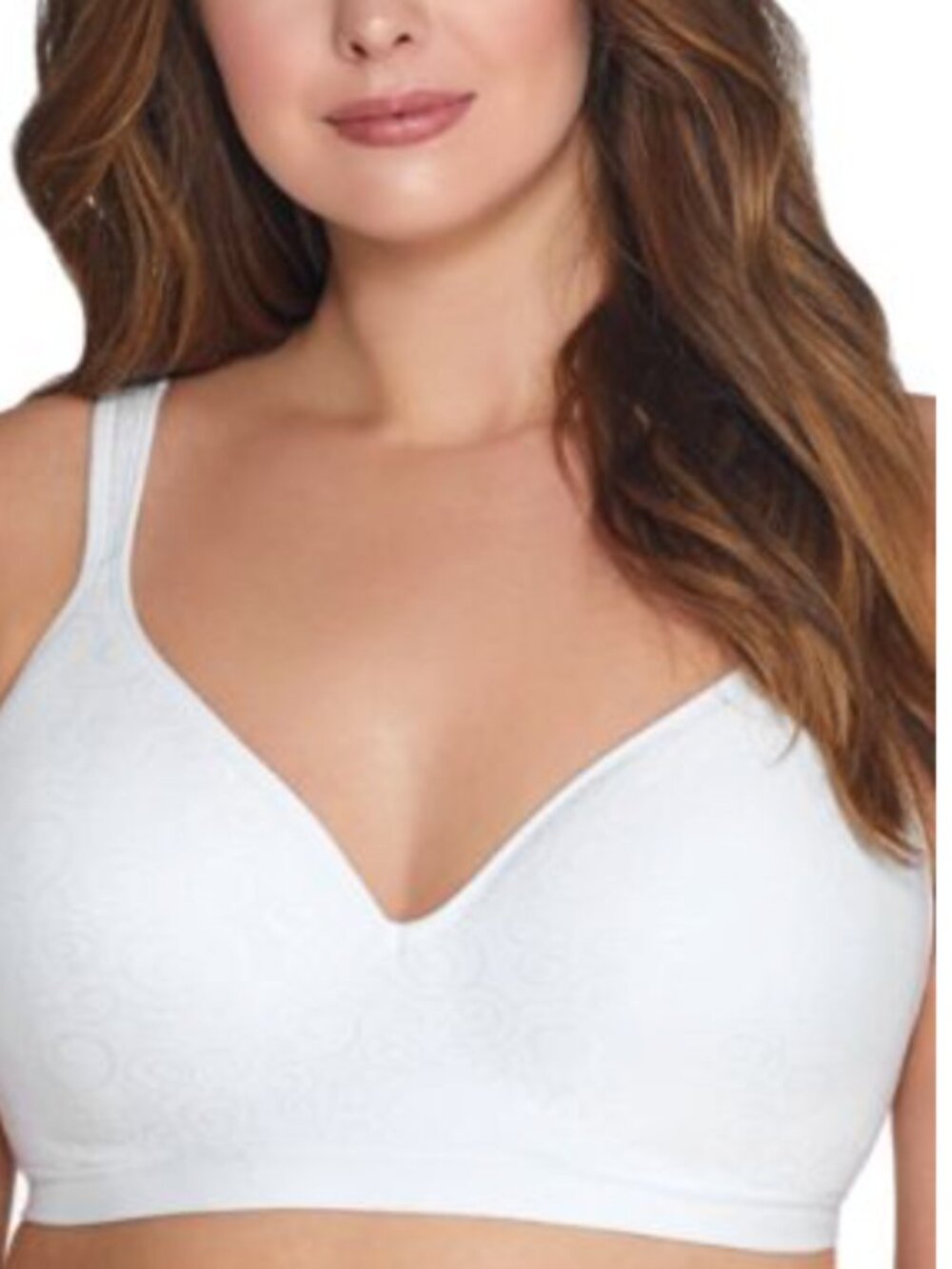 Bali Women's Comfort Revolution Wireless Bra White Size 3XL 12178